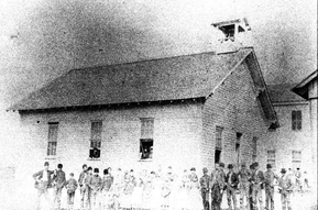 Original Oaklandon Universalist Church built in 1850
